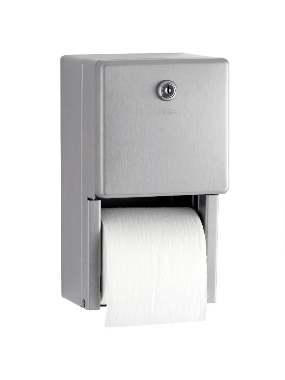 Bobrick Surface-Mounted Multi-Roll Toilet Paper Tissue Dispenser, Satin-Finish S